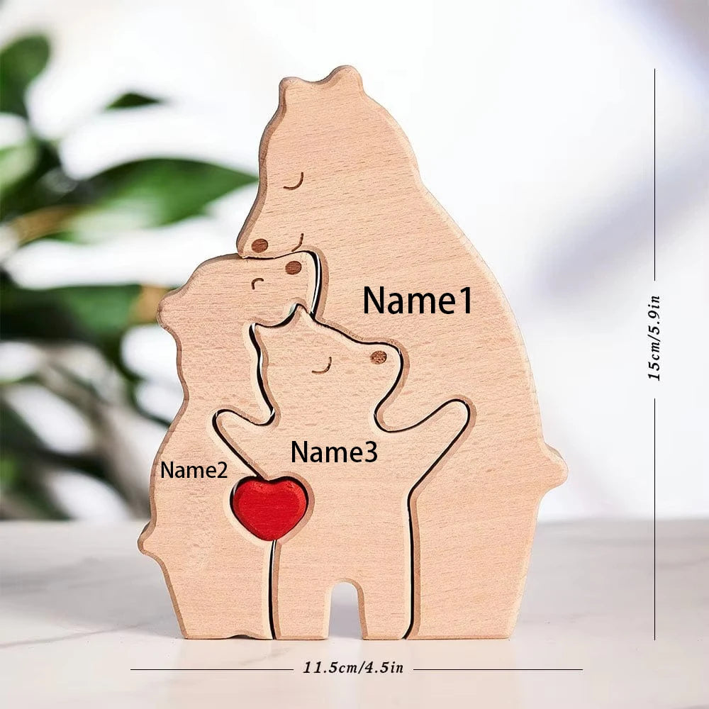 Bearora™ – Wooden Art Puzzle & Home Décor Gift