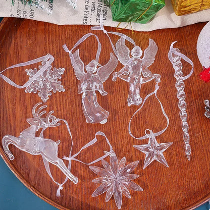 Frostelle™ – Crystal Snowflake & Icicle Ornaments Set