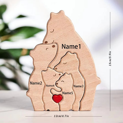 Bearora™ – Wooden Art Puzzle & Home Décor Gift