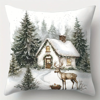 Christmas Winter Pillow Cover