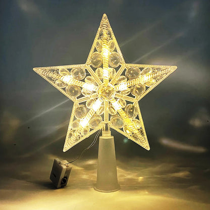 Stellora™ – LED Glowing Star Tree Topper