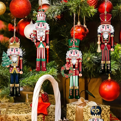 Nutcravia™ – Wooden Nutcracker Christmas Ornaments Set