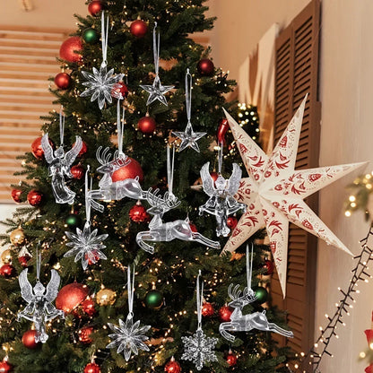 Frostelle™ – Crystal Snowflake & Icicle Ornaments Set