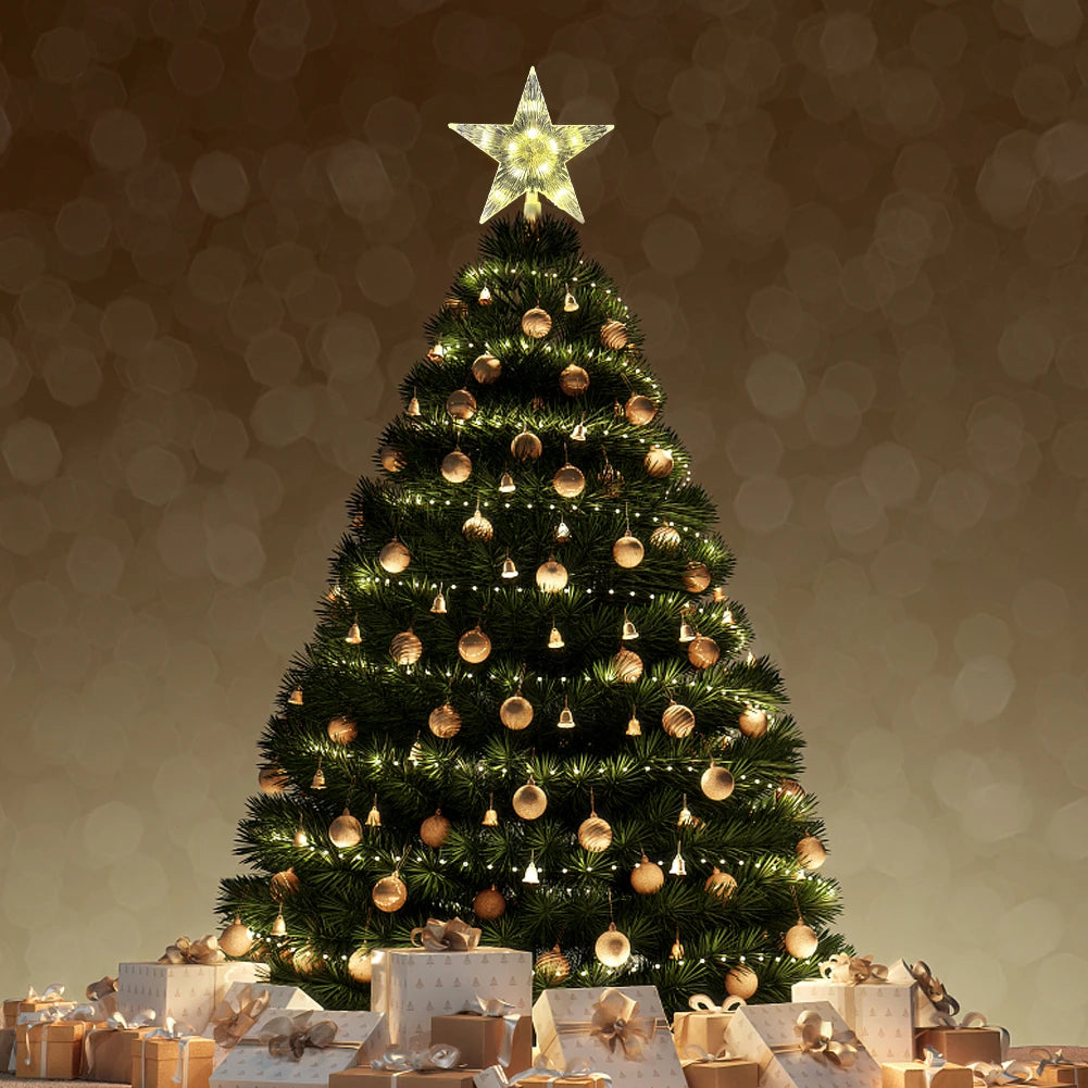 Stellora™ – LED Glowing Star Tree Topper