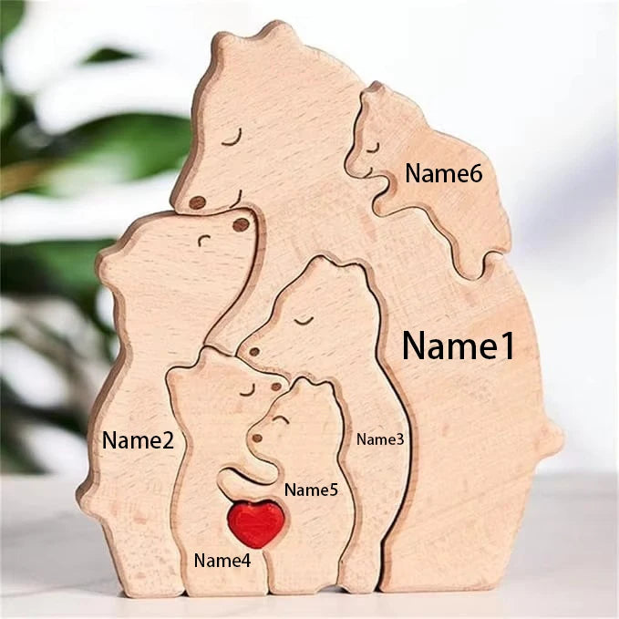 Bearora™ – Wooden Art Puzzle & Home Décor Gift