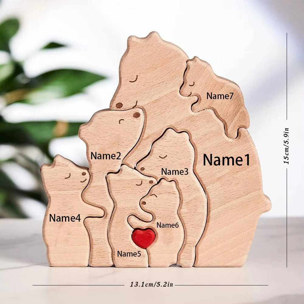Bearora™ – Wooden Art Puzzle & Home Décor Gift
