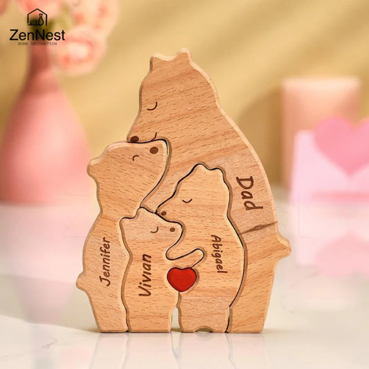 Bearora™ – Wooden Art Puzzle & Home Décor Gift