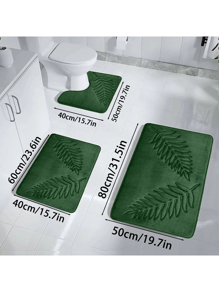 Softura™ – 3PCS Quick-Dry Bath Mat Set