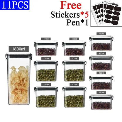 Sealora™ – Stackable Airtight Food Storage Set