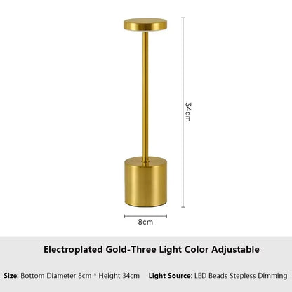 Simple Touch Sensor LED Table Lamp – Rechargeable & Elegant