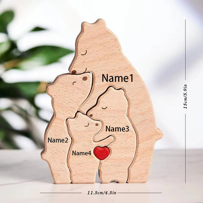 Bearora™ – Wooden Art Puzzle & Home Décor Gift