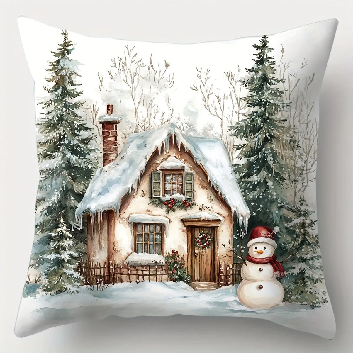 Christmas Winter Pillow Cover