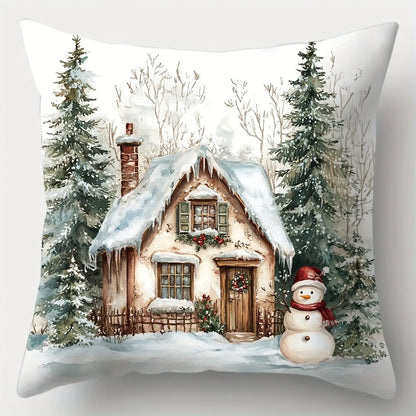 Christmas Winter Pillow Cover