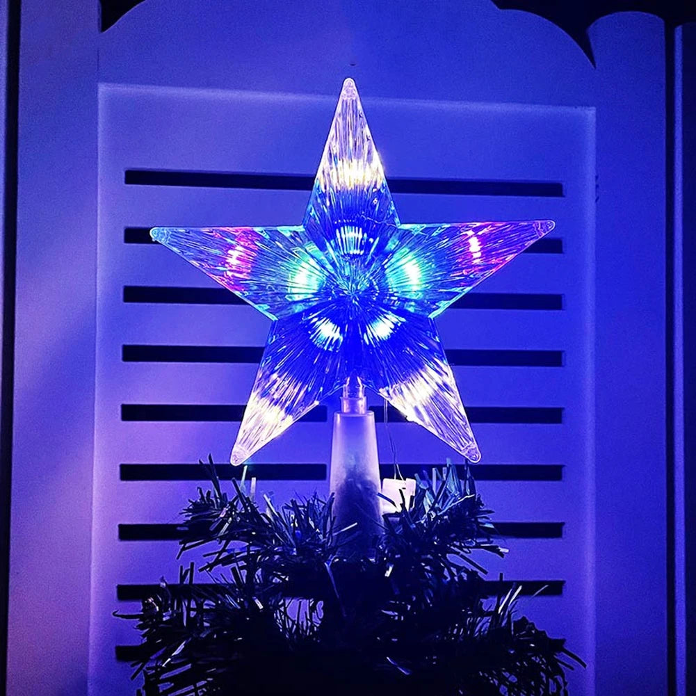 Stellora™ – LED Glowing Star Tree Topper