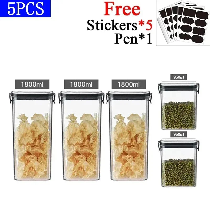 Sealora™ – Stackable Airtight Food Storage Set