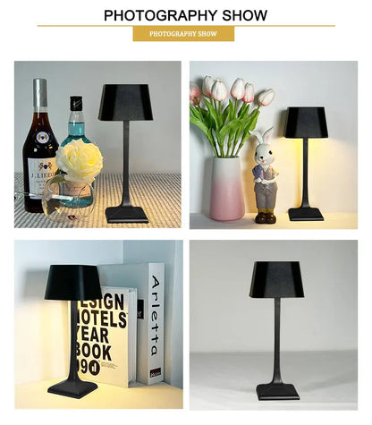 Cordless Table Lamp – Dimmable Bedside Light