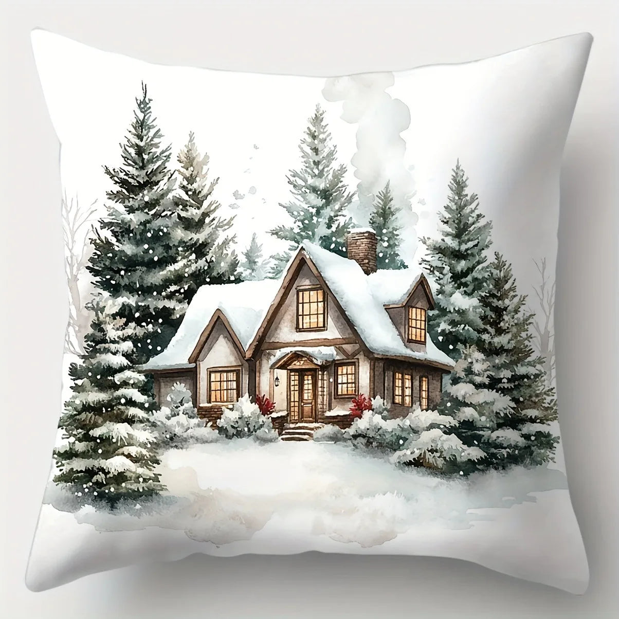 Christmas Winter Pillow Cover