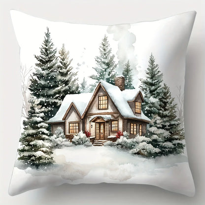 Christmas Winter Pillow Cover
