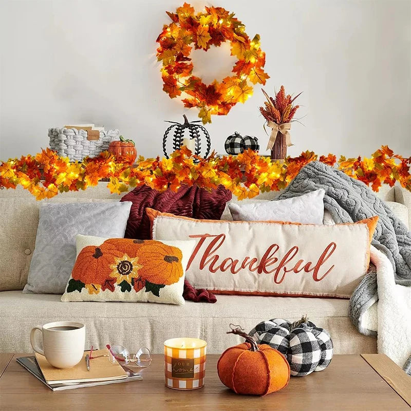 Autumnelle™ – Artificial Maple Leaf Garland