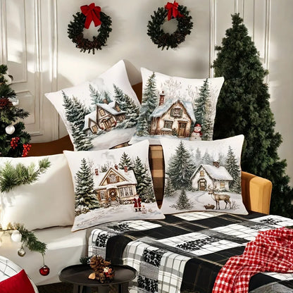 Christmas Winter Pillow Cover