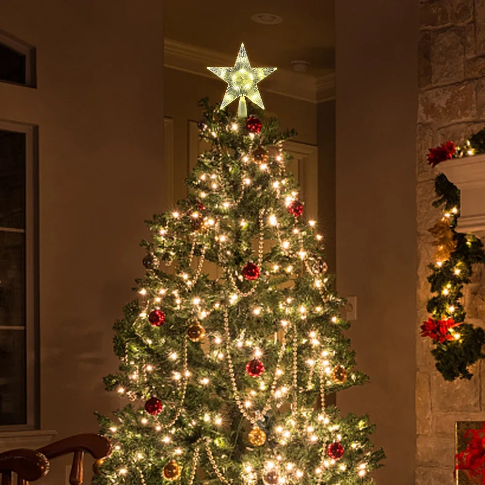 Stellora™ – LED Glowing Star Tree Topper