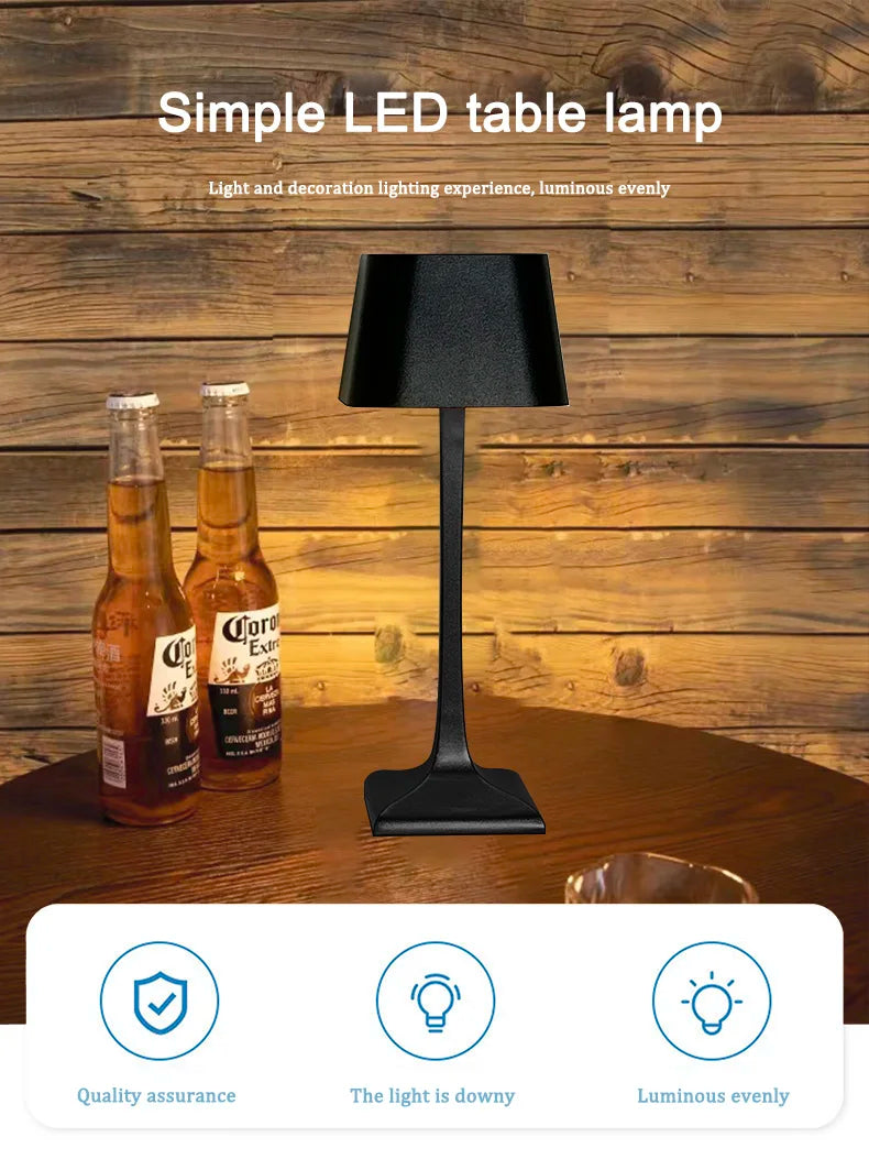Cordless Table Lamp – Dimmable Bedside Light