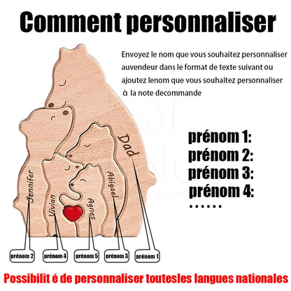 Bearora™ – Wooden Art Puzzle & Home Décor Gift