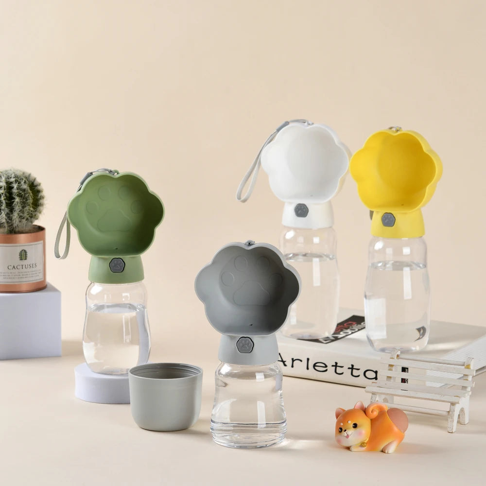 2-in-1 Portable Dog Water Bottle with Food Container