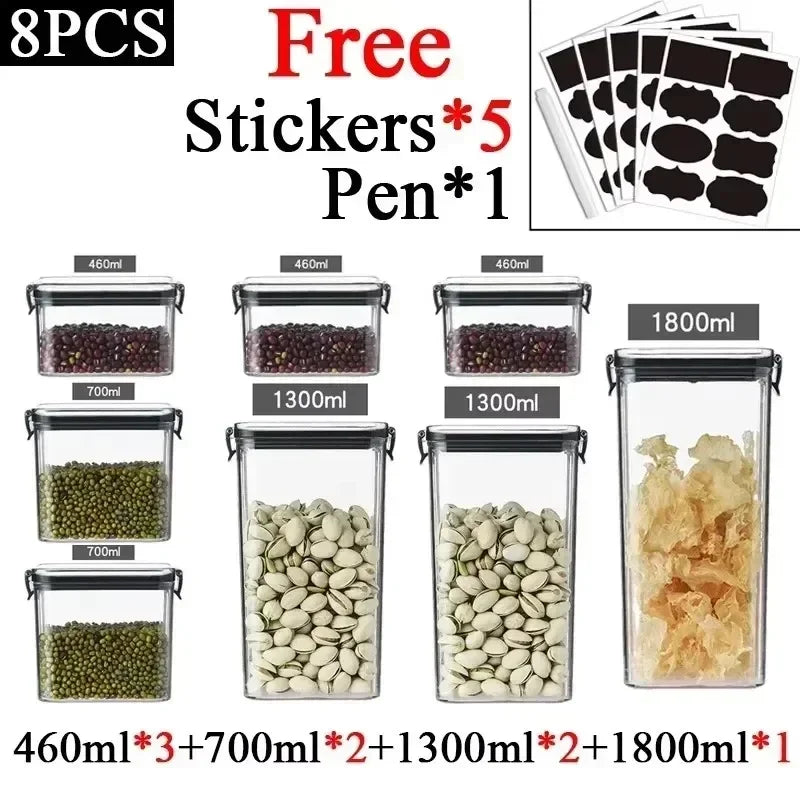 Sealora™ – Stackable Airtight Food Storage Set