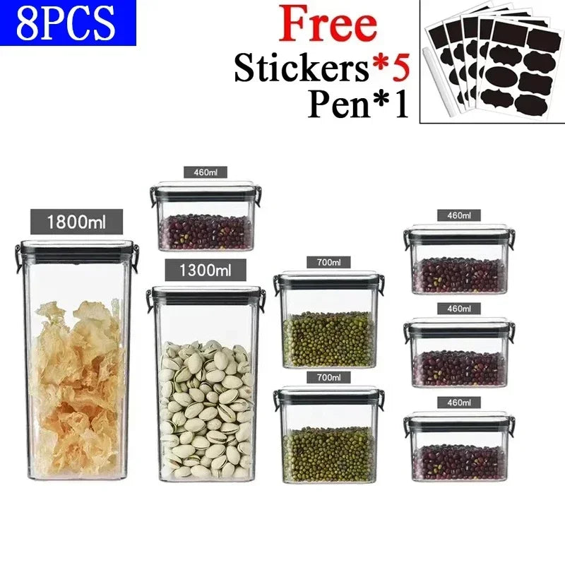 Sealora™ – Stackable Airtight Food Storage Set