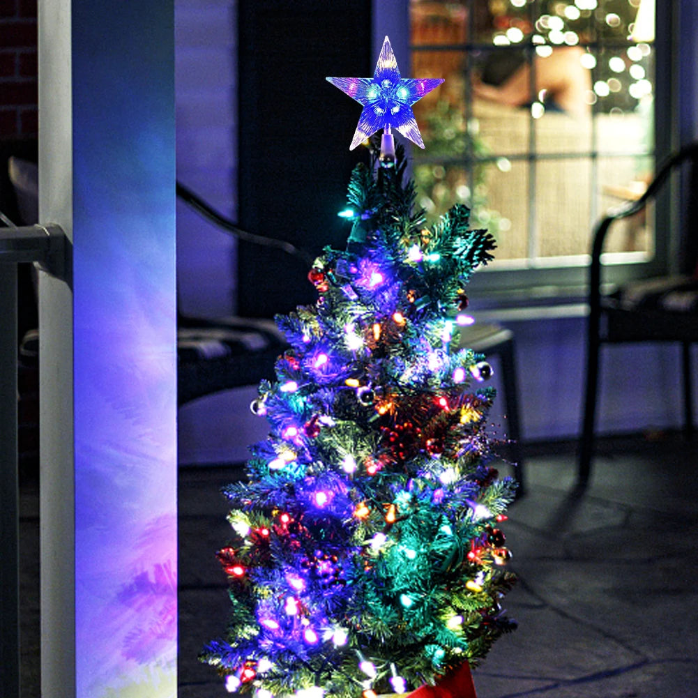 Stellora™ – LED Glowing Star Tree Topper