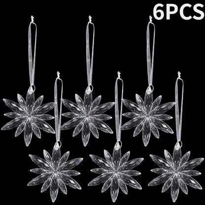 Frostelle™ – Crystal Snowflake & Icicle Ornaments Set