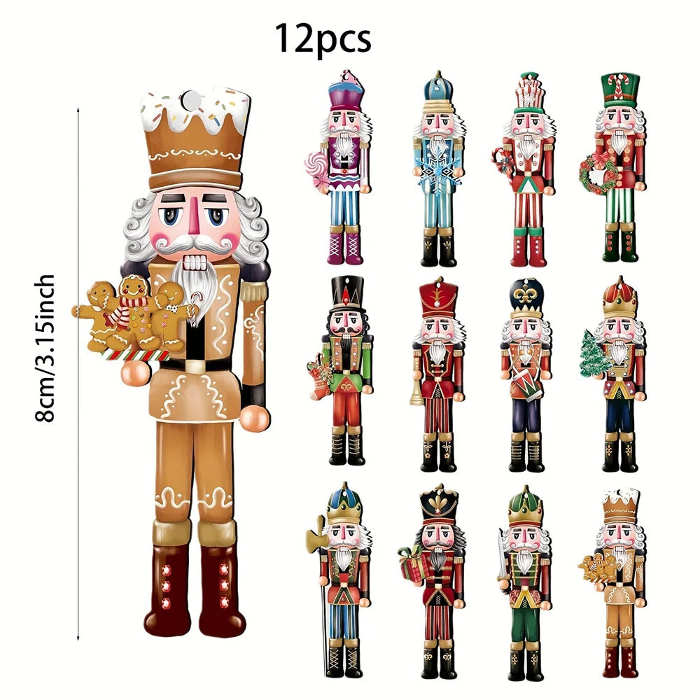 Nutcravia™ – Wooden Nutcracker Christmas Ornaments Set