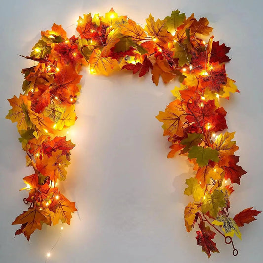 Autumnelle™ – Artificial Maple Leaf Garland