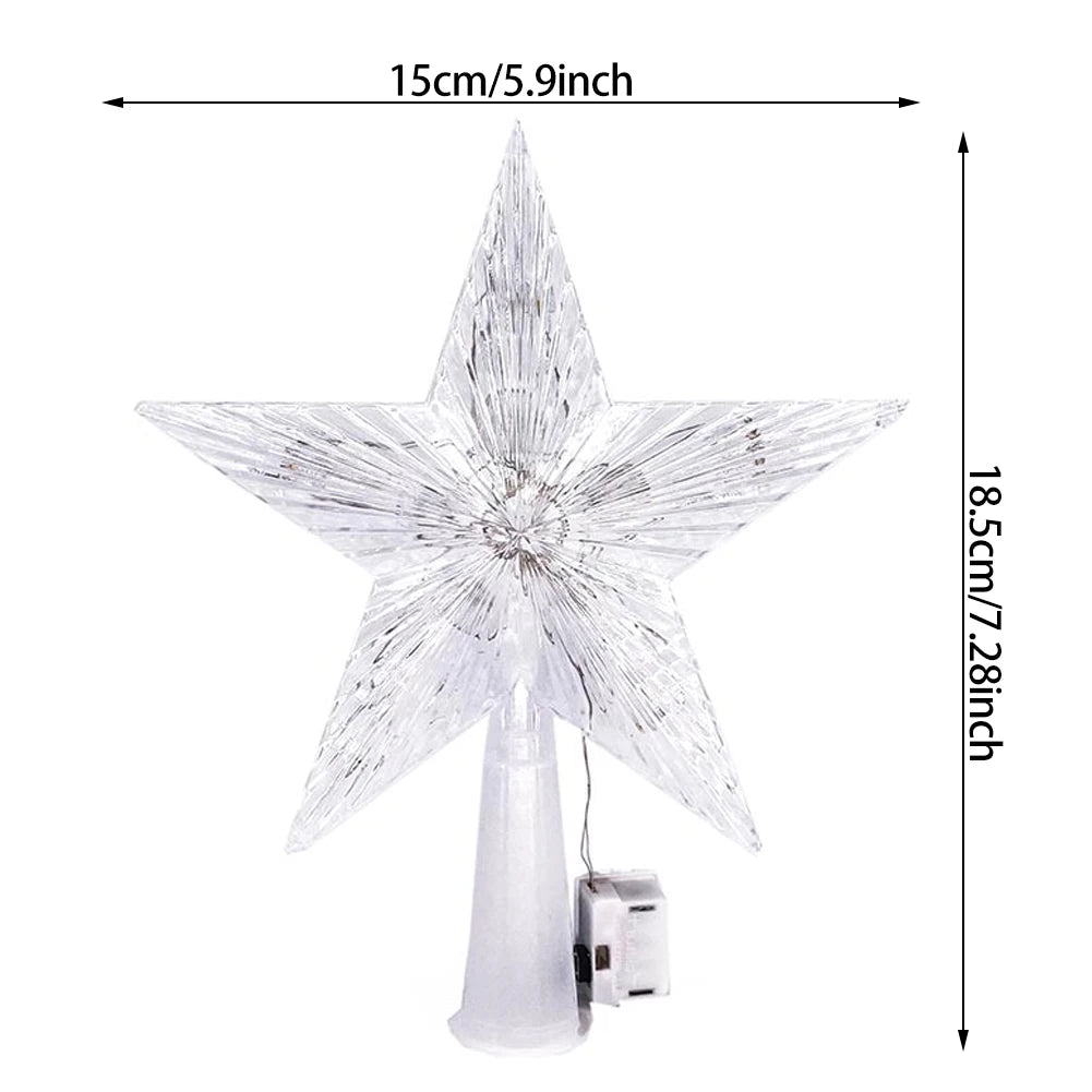 Stellora™ – LED Glowing Star Tree Topper