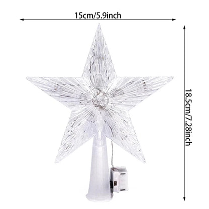 Stellora™ – LED Glowing Star Tree Topper