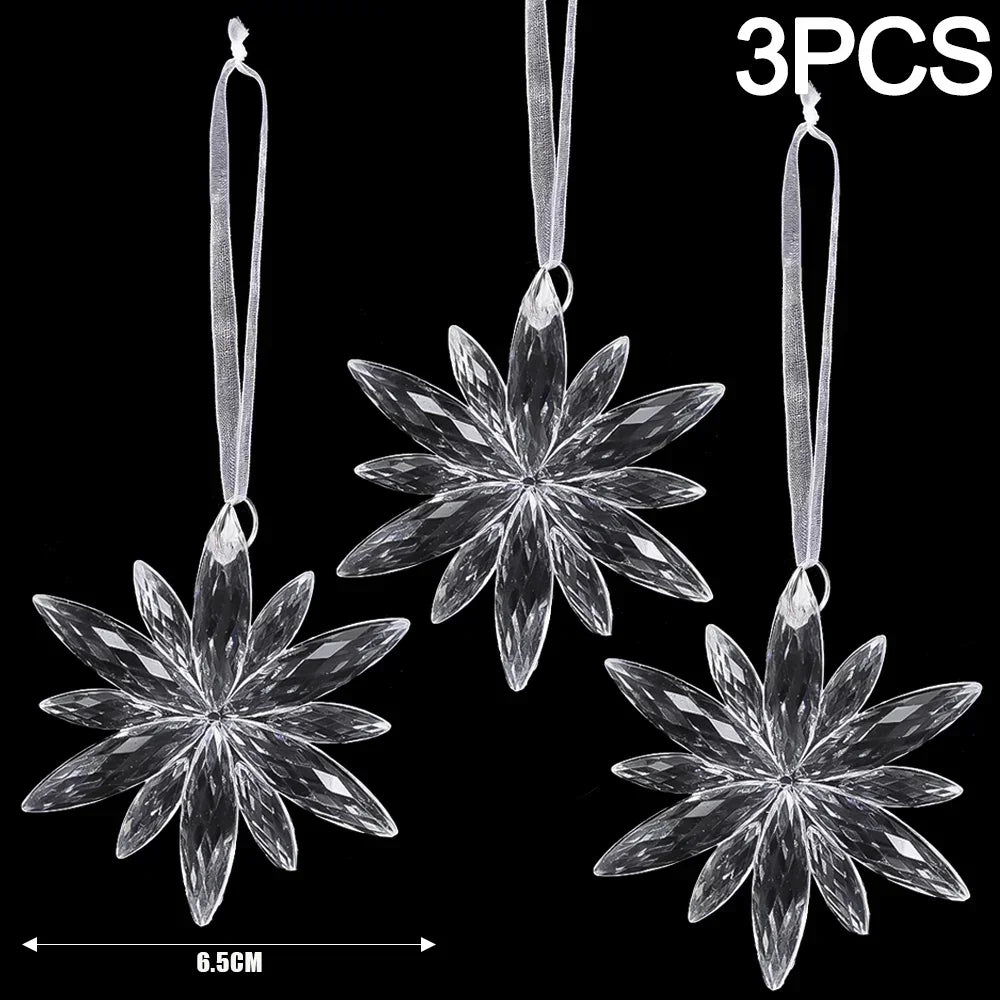 Frostelle™ – Crystal Snowflake & Icicle Ornaments Set