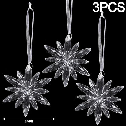 Frostelle™ – Crystal Snowflake & Icicle Ornaments Set