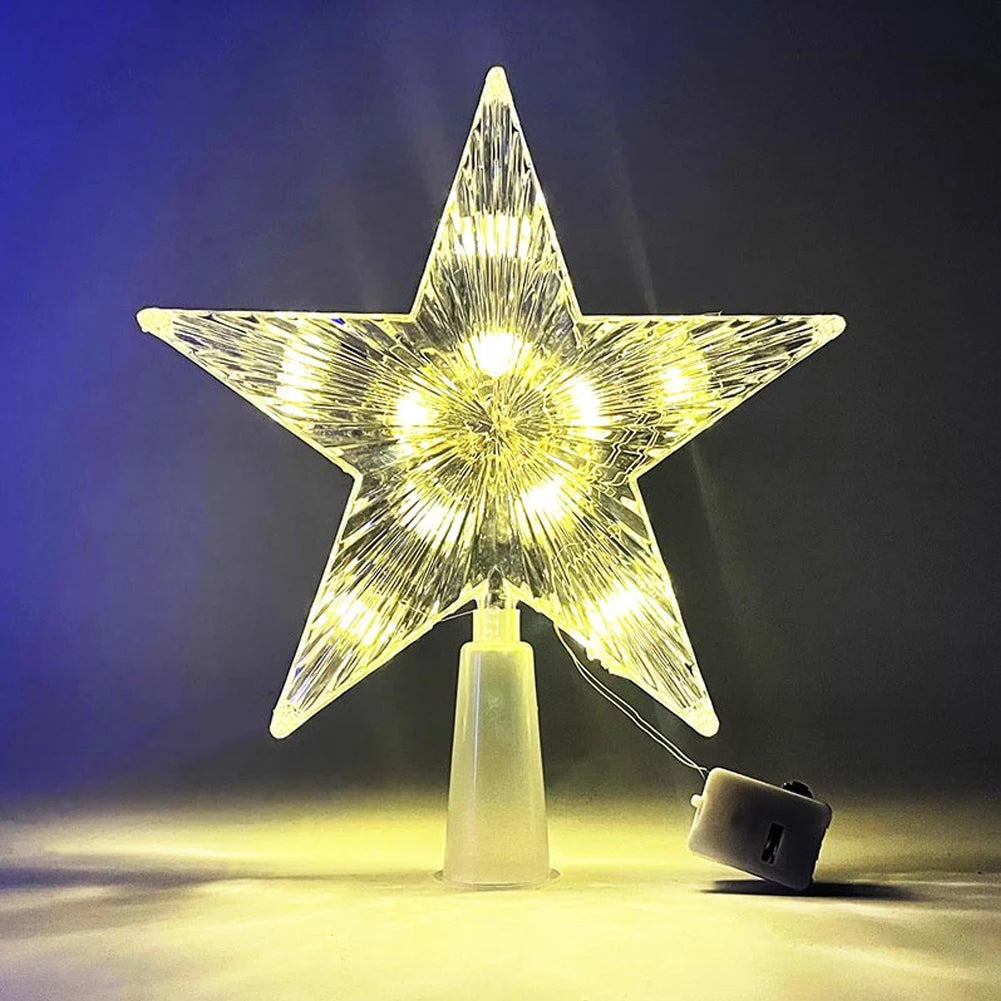 Stellora™ – LED Glowing Star Tree Topper