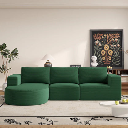 Corduroy Modular Sofa Bed – Deep Comfort at Home