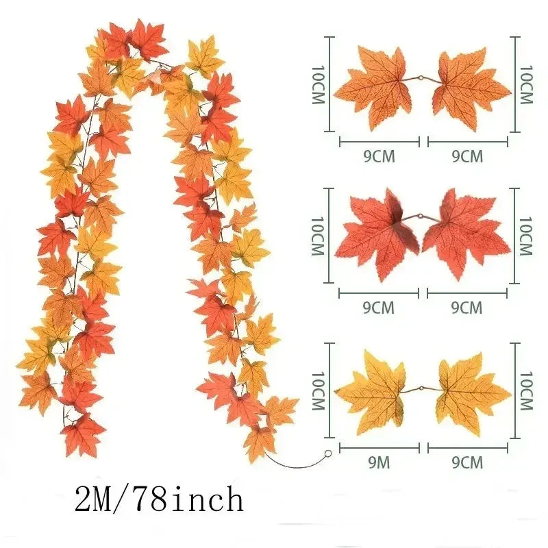 Autumnelle™ – Artificial Maple Leaf Garland