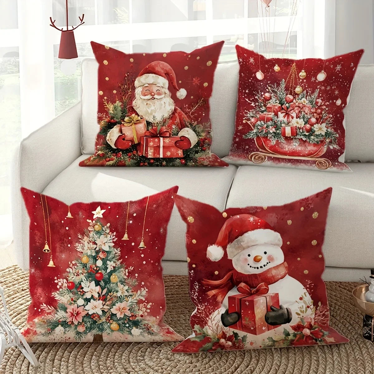 CozyNoel™ – Christmas Cushion Covers Set