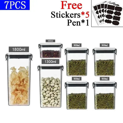 Sealora™ – Stackable Airtight Food Storage Set