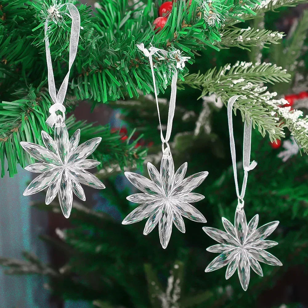 Frostelle™ – Crystal Snowflake & Icicle Ornaments Set