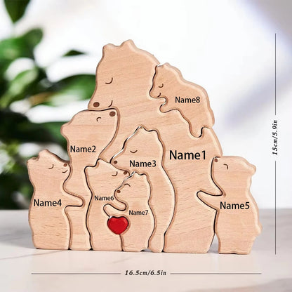 Bearora™ – Wooden Art Puzzle & Home Décor Gift