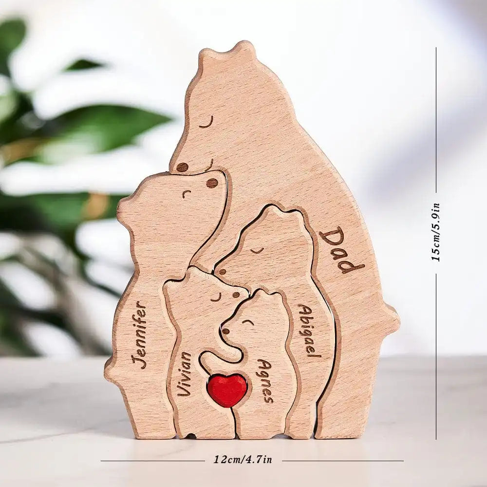Bearora™ – Wooden Art Puzzle & Home Décor Gift