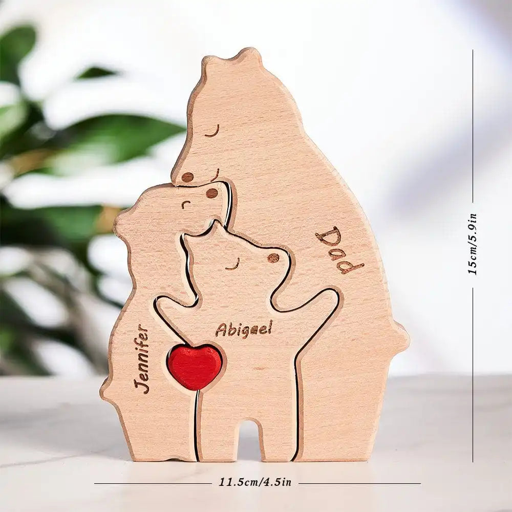 Bearora™ – Wooden Art Puzzle & Home Décor Gift