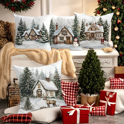 Christmas Winter Pillow Cover