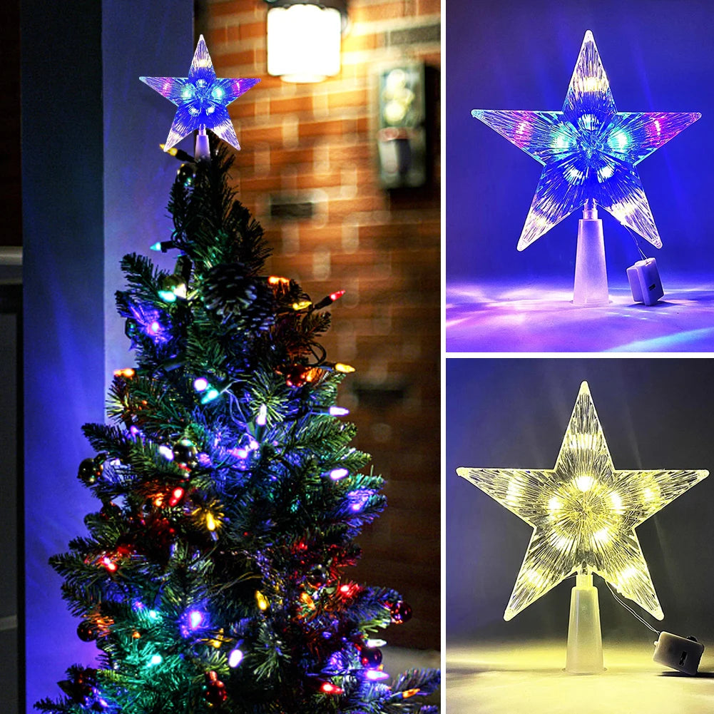 Stellora™ – LED Glowing Star Tree Topper