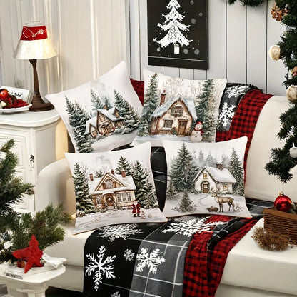 Christmas Winter Pillow Cover